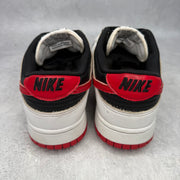 Nike Dunk Low Retro White Black University Red *pre-owned* SIZE 10