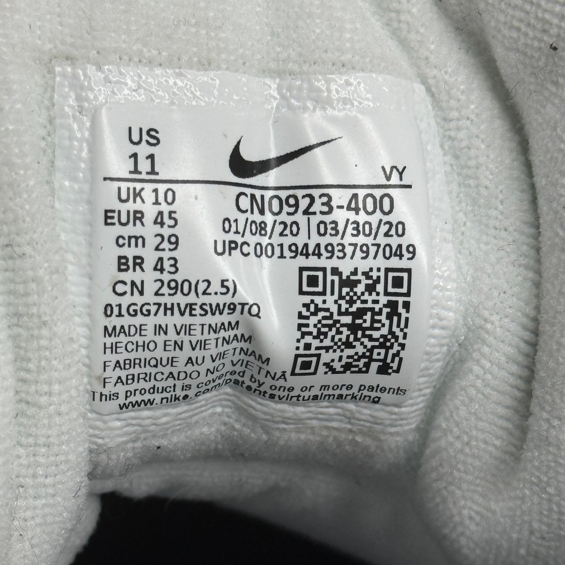 Nike Air Trainer 3 USA (2020) *pre - owned* SIZE 11 - Kicks Collective PA - Nike - CN0923-400 - Men's Shoes - 11M/12.5W - Pre - Owned