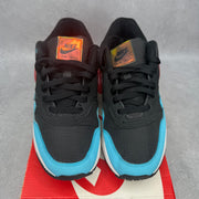 Nike Air Max 1 Jelly Swoosh Black Fuchsia Blue Fury *pre-owned* SIZE 8