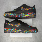 Nike Air Force 1 Low '07 Black Paint Splatter customs