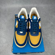 Nike Air Force 1 Low SP Undefeated 5 On It Blue Yellow Croc *pre-owned* SIZE 9