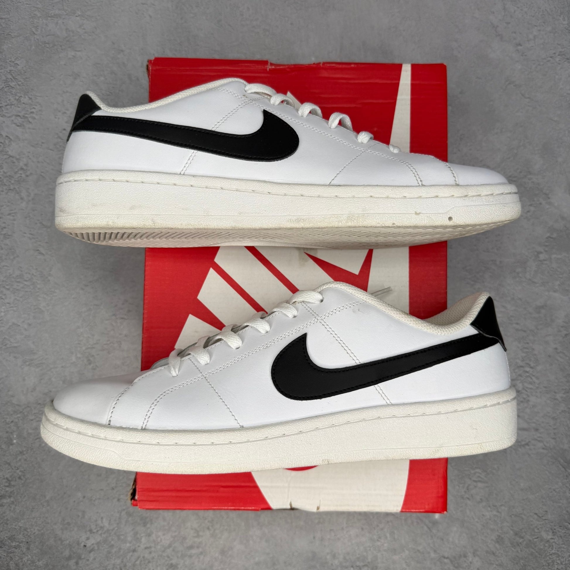 Nike Court Royale 2 Low White Black *pre - owned* SIZE 11.5 - Kicks Collective PA - Nike - CQ9246-100 - Men's Shoes - 11.5M/13W - Pre - Owned