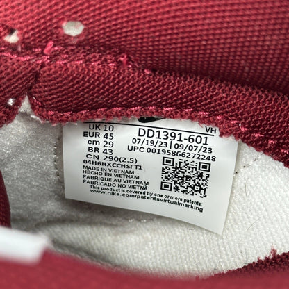 Nike Dunk Low Team Red *pre - owned* SIZE 11 - Kicks Collective PA - Nike - DD1391-601 - Men's Shoes - 11M/12.5W - Pre - Owned - No Box