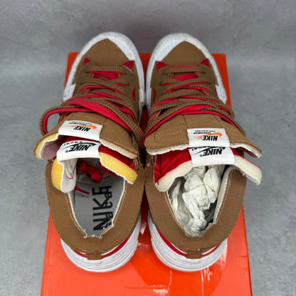 Nike Blazer Low sacai British Tan *pre - owned* SIZE 11 - Kicks Collective PA - Nike - DD1877-200 - Men's Shoes - 11M/12.5W - Pre - Owned
