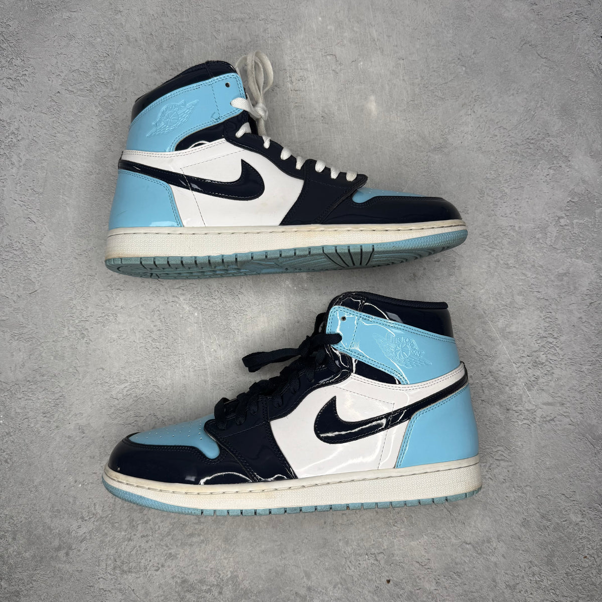Jordan 1 Retro High UNC Patent (Women's) *pre-owned* SIZE 12W