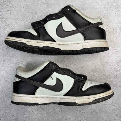 Nike Dunk Low Black Bright Mandarin Mini Swoosh (GS) *pre-owned* SIZE 6.5Y