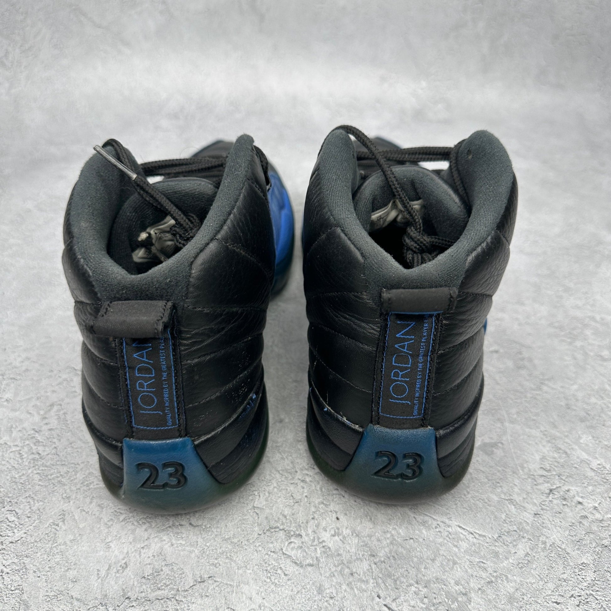 Jordan 12 Retro Black Game Royal *pre - owned* SIZE 10 - Kicks Collective PA - Jordan - 130690 - 014 - Men's Shoes - 10M/11.5W - Pre - Owned