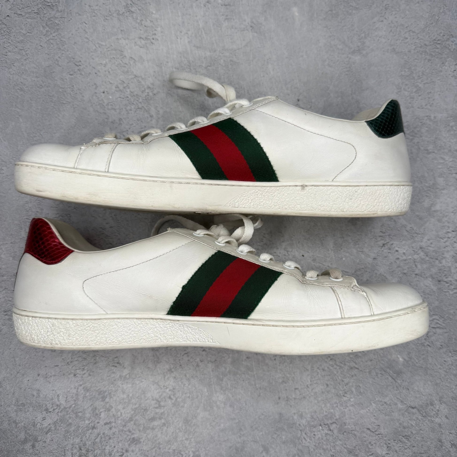 Gucci Ace Embroidered Snake *pre - owned* SIZE 13 - Kicks Collective PA - Gucci - 456230 A38G0 9064/456230 02JP0 9064 - Men's Shoes - 13M/14.5W - Pre - Owned - No Box