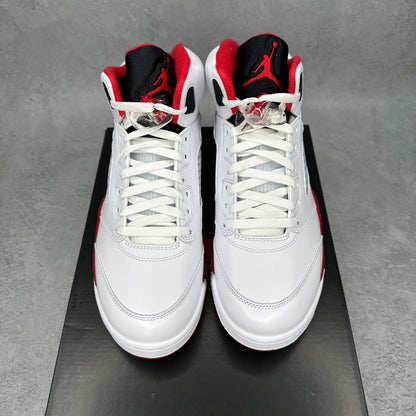 Jordan 5 Retro Fire Red Black Tongue (2025)