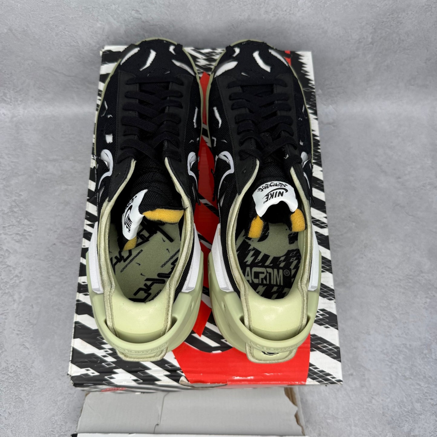 Nike Blazer Low Acronym Black Olive Aura - Kicks Collective PA - Nike - DO9373-001 - Men's Shoes - 11M/12.5W - Brand New - Original Box (Damaged)