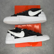 Nike Blazer Low Sacai Black Patent Leather *pre-owned* SIZE 9.5