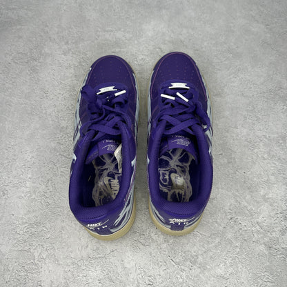Nike Air Force 1 Low '07 QS Purple Skeleton Halloween (2021) *pre-owned* SIZE 8.5