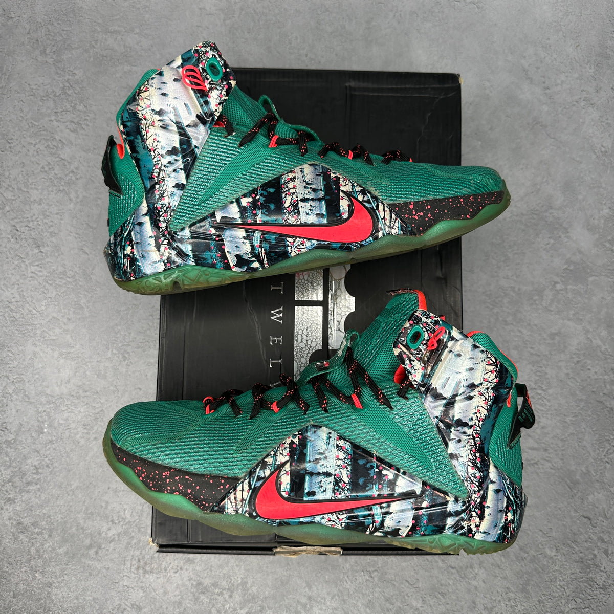 Nike LeBron 12 Akron Birch *pre-owned* SIZE 9.5