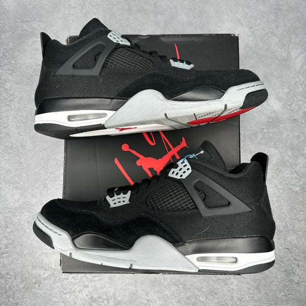Jordan 4 Retro SE Black Canvas CLEAN *pre-owned* SIZE 13