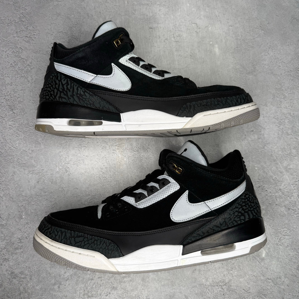 Jordan 3 Retro Tinker Black Cement Gold *pre-owned* SIZE 15
