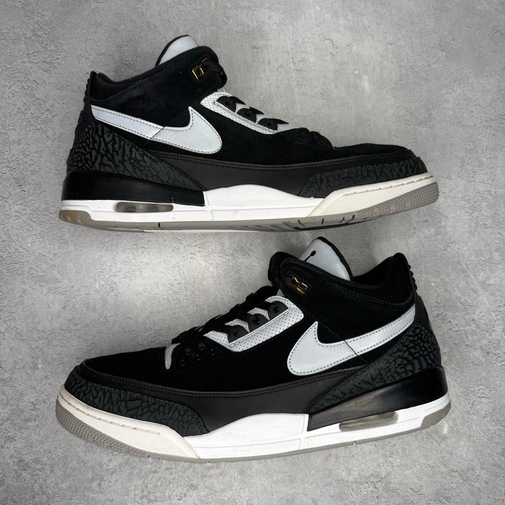 Jordan 3 Retro Tinker Black Cement Gold *pre-owned* SIZE 15