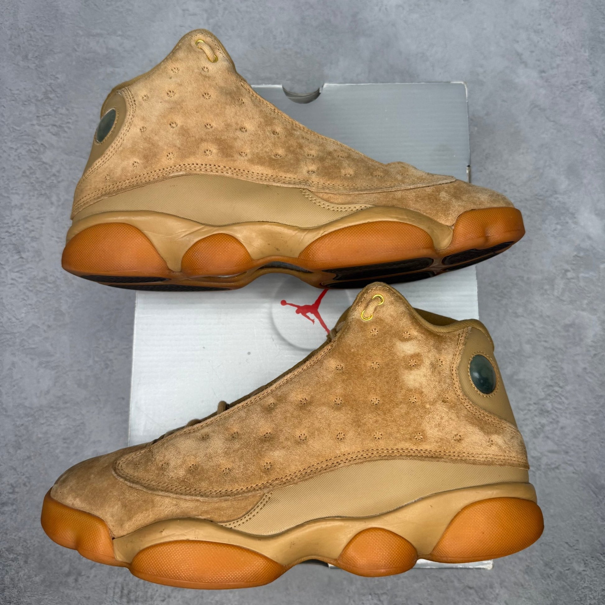 Jordan 13 Retro Wheat *pre - owned* SIZE 10 - Kicks Collective PA - Jordan - 414571-705 - Men's Shoes - 10M/11.5W - Pre - Owned