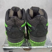 Nike Air Rubber Dunk Off-White Green Strike *pre-owned* SIZE 13