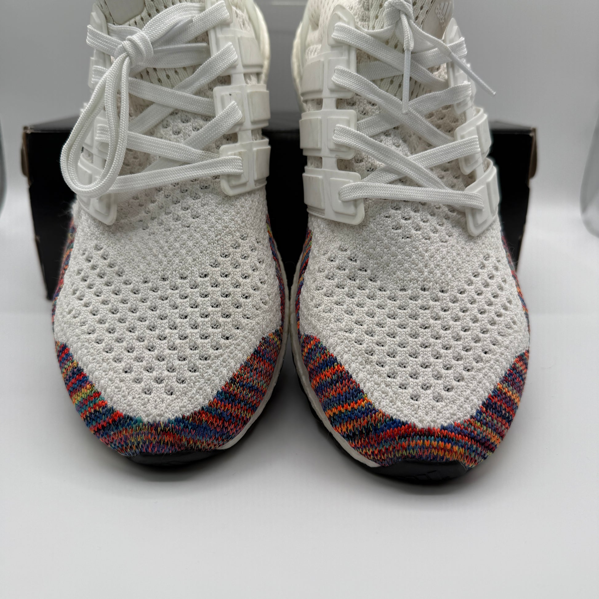 adidas Ultra Boost 1.0 Multi-Color Toe White detail of shoe