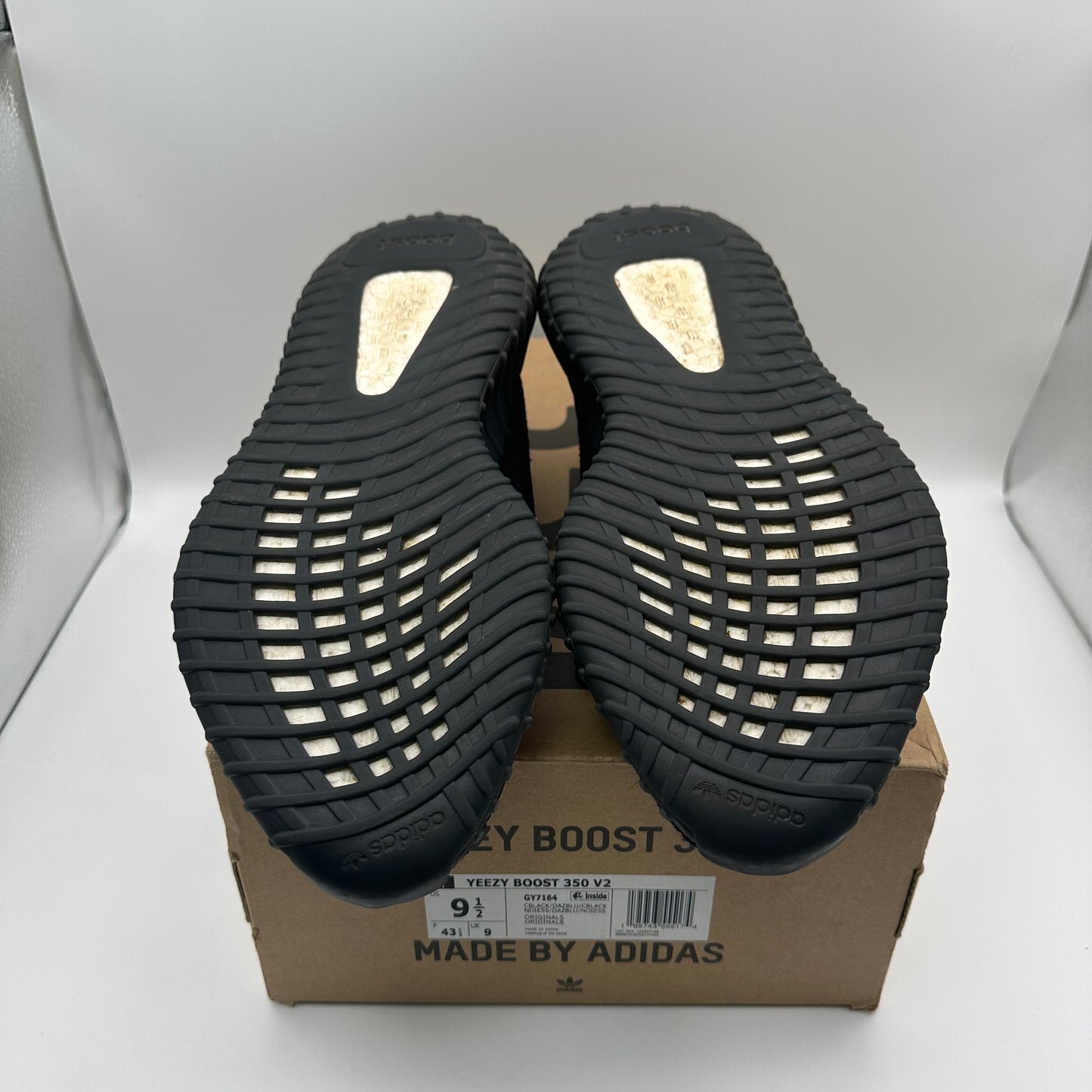 adidas Yeezy Boost 350 V2 Dazzling Blue Soles of Shoes