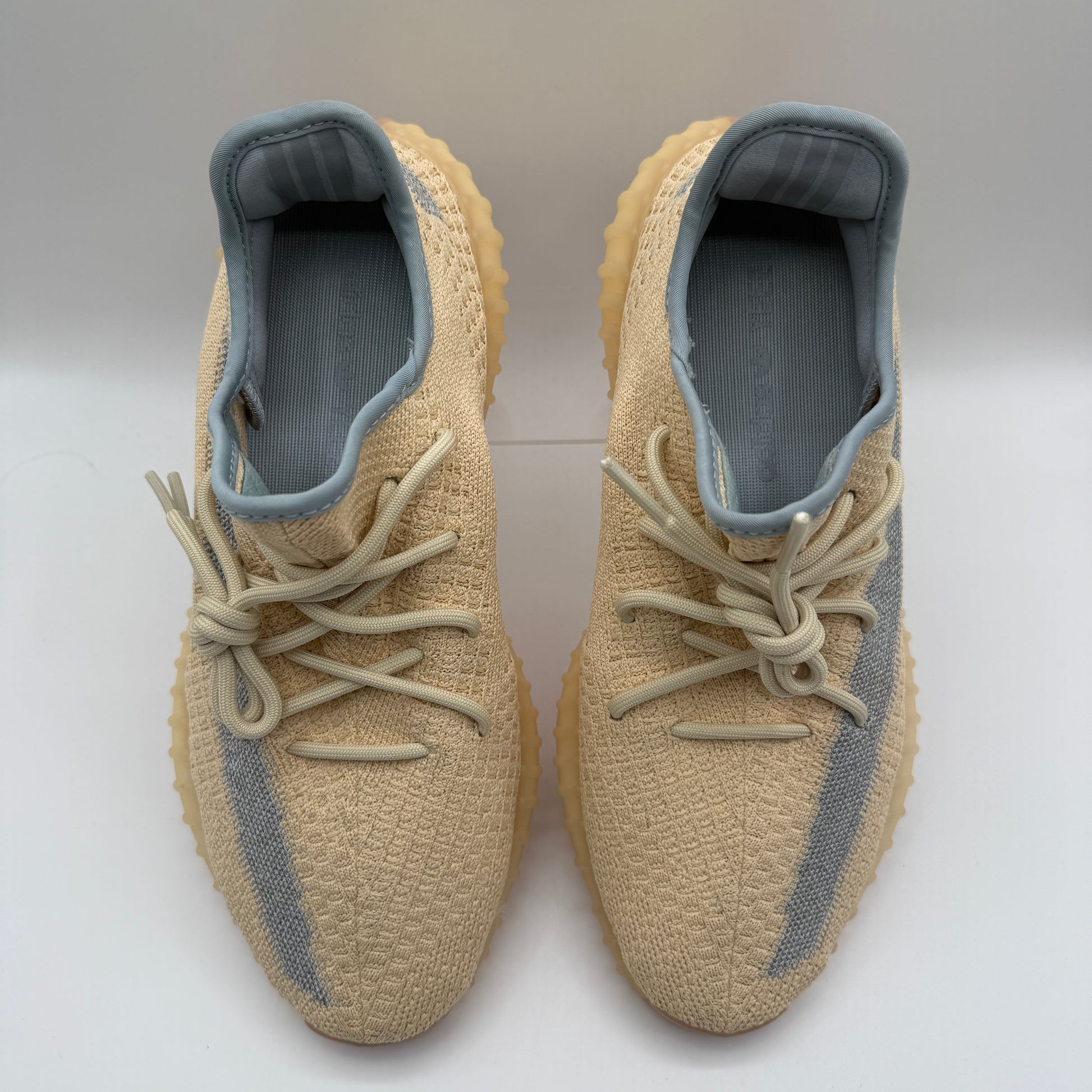 adidas Yeezy Boost 350 V2 Linen top of shoe