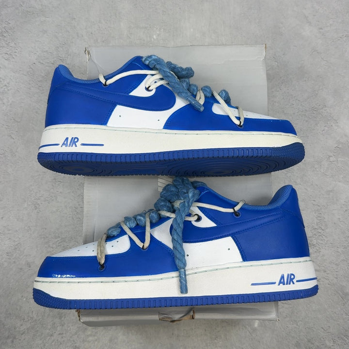 Nike Air Force 1 Low '07 Medium Blue Custom 10 (Pre-Owned) - front