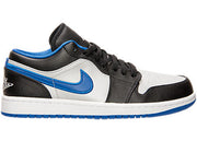 Jordan 1 Low Black Game Royal Metallic Platinum *pre-owned* SIZE 9.5