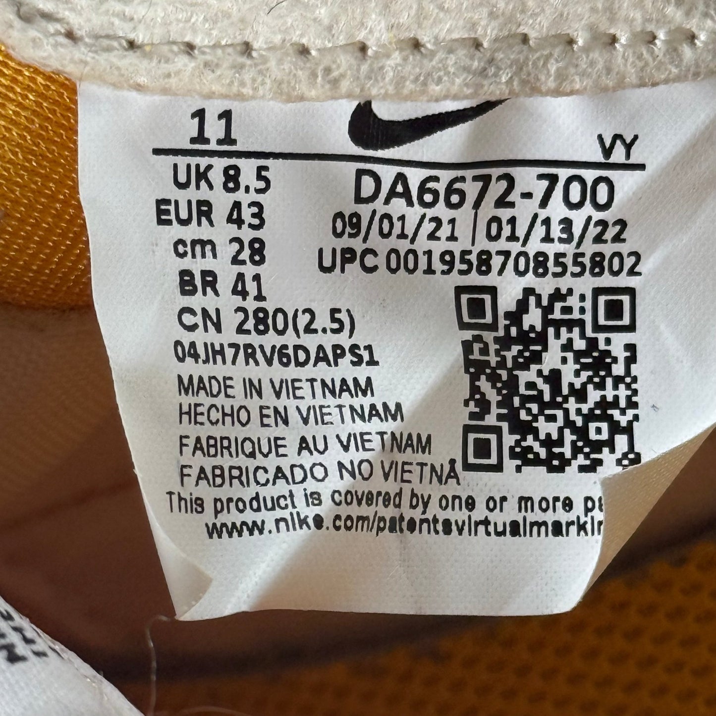 NikeCraft General Purpose Shoe Tom Sachs Archive Dark Sulfur *pre - owned* SIZE 11W - Kicks Collective PA - Nike - DA6672 - 700 - Men's Shoes - 9.5M/11W - Pre - Owned