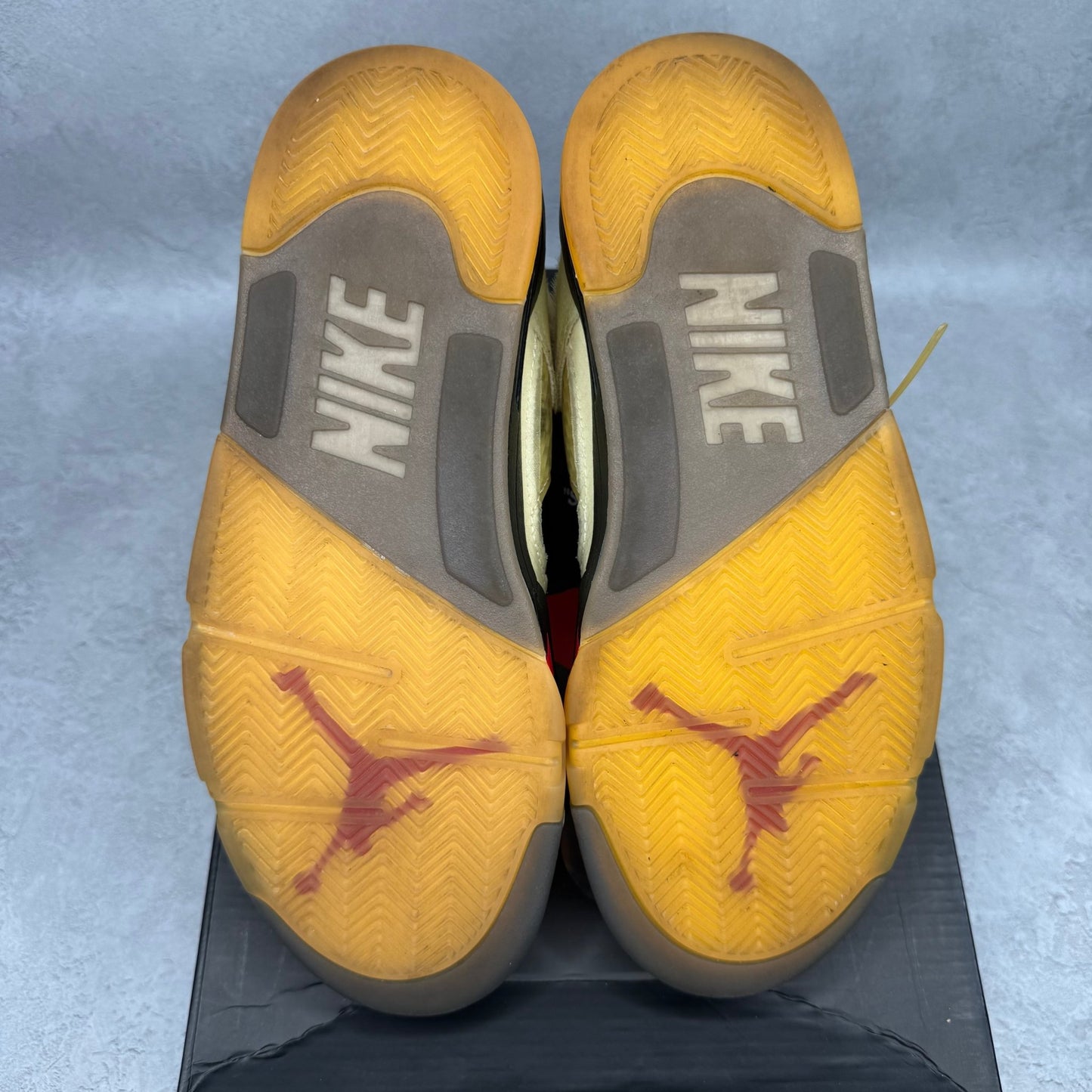 Jordan 5 Retro Off - White Sail *pre - owned* HOLES CUT OUT SIZE 8.5 - Kicks Collective PA - Jordan - DH8565-100 - Men's Shoes - 8.5M/10W - Pre - Owned