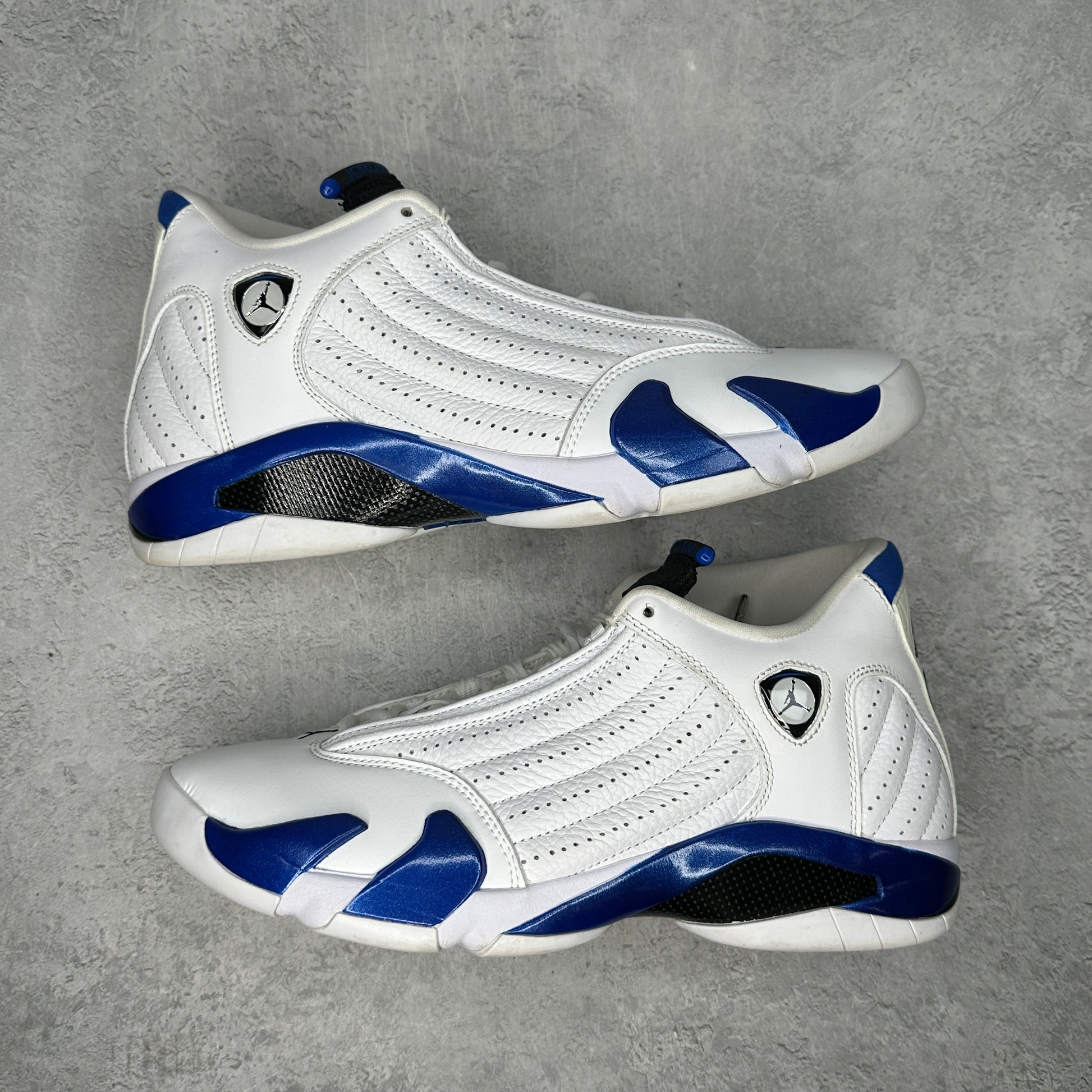 Jordan 14 Retro White Hyper Royal *pre-owned* SIZE 10.5