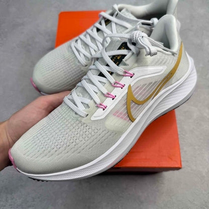 Nike Pegasus 39 White Wheat Gold Pink (Women's)