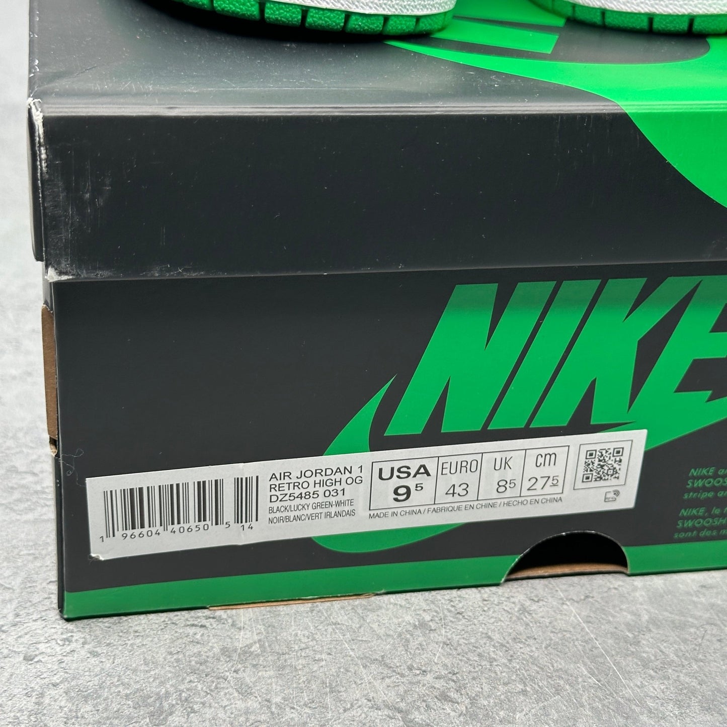 Jordan 1 Retro High OG Lucky Green *pre - owned* SIZE 9.5 - Kicks Collective PA - Jordan - DZ5485-031 - Men's Shoes - 9.5M/11W - Pre - Owned