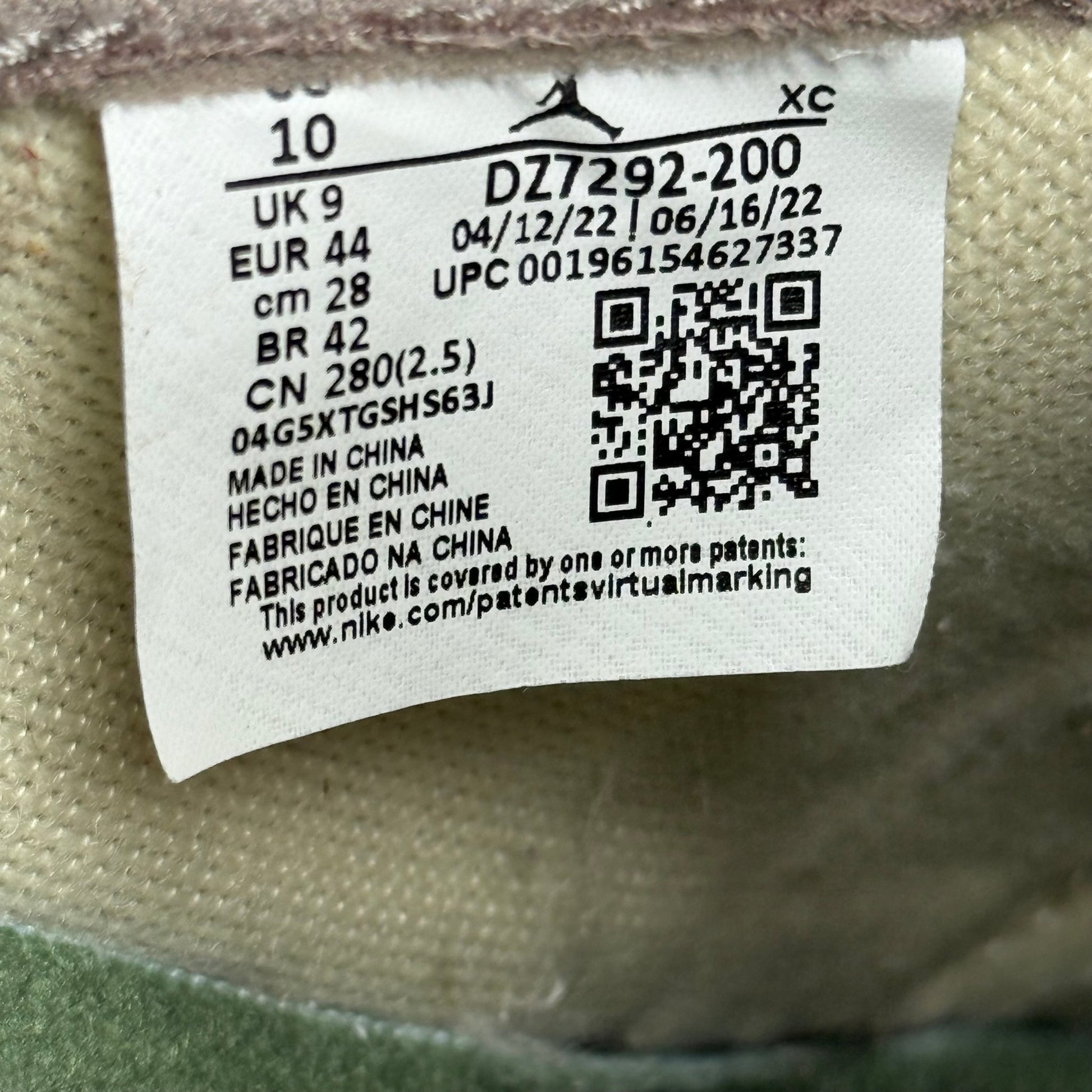 Jordan 1 Retro Low OG Zion Williamson Voodoo *pre - owned* SIZE 10 - Kicks Collective PA - Jordan - DZ7292-200 - Men's Shoes - 10M/11.5W - Pre - Owned