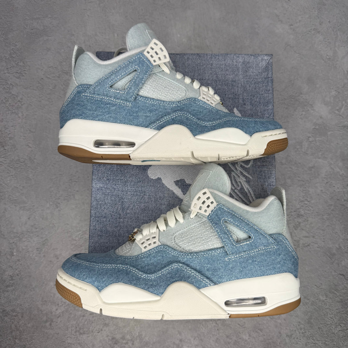 Jordan 4 Retro TEX Denim Worn Blue (Women's) *pre-owned* SIZE 9.5W