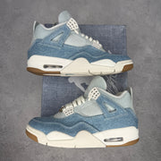 Jordan 4 Retro TEX Denim Worn Blue (Women's) *pre-owned* SIZE 9.5W