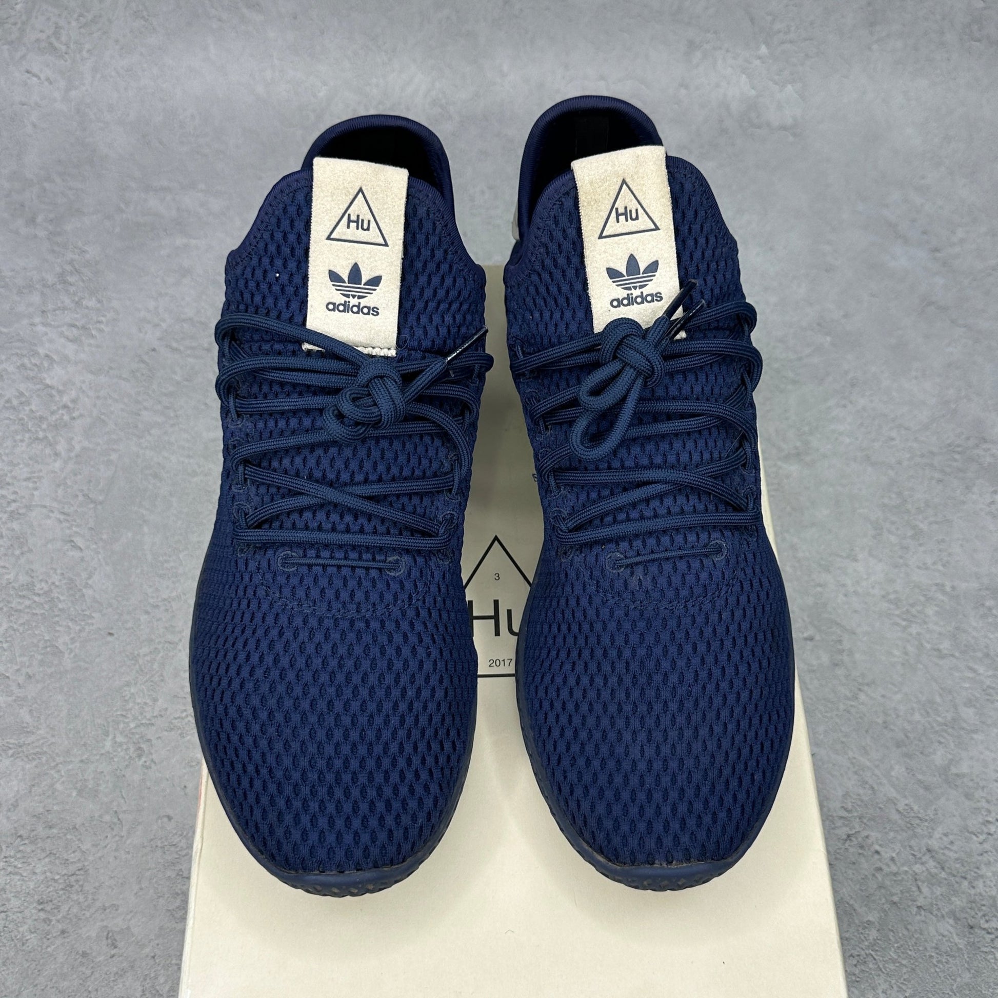adidas Tennis Hu Pharrell Solid Dark Blue *pre - owned* SIZE 9.5 - Kicks Collective PA - adidas - BY8719 - Men's Shoes - 9.5M/11W - Pre - Owned
