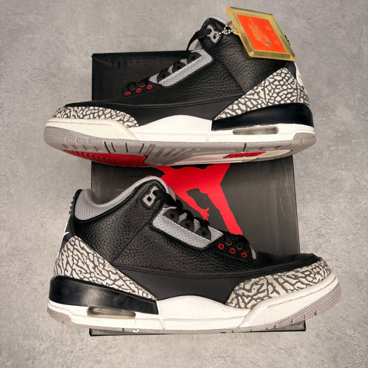 Jordan 3 Retro Black Cement (2018) *pre - owned* SIZE 9 - Kicks Collective PA - Jordan - 854262-001 - Men's Shoes - 9M/10.5W - Pre - Owned