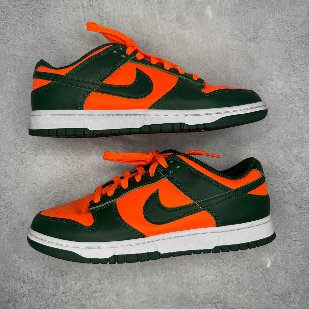 Nike Dunk Low Retro Miami Hurricanes *pre-owned* SIZE 9