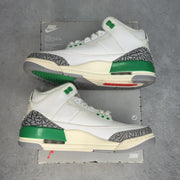 Jordan 3 Retro Lucky Green (Women's) 9W (Pre-Owned) - back