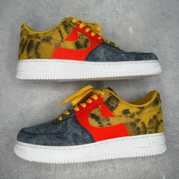 Nike Air Force 1 Low Tie Dye Dark Sulphur *pre - owned* SIZE 11 - Kicks Collective PA - Nike - CZ0337-700 - Men's Shoes - 11M/12.5W - Pre - Owned - No Box