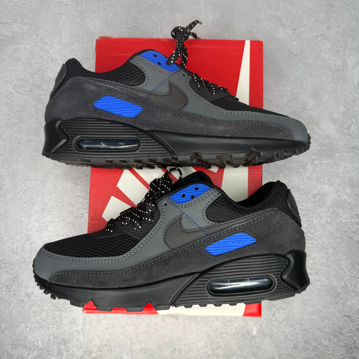 Nike Air Max 90 'Black Hyper Royal' *pre-owned* SIZE 8.5