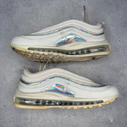 Nike Air Max 97 Iridescent White (Women's) *pre - owned* SIZE 9.5W - Kicks Collective PA - Nike - CJ9706-100 - Women's Shoes - 8M/9.5W - Pre - Owned - No Box