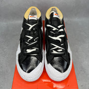 Nike Blazer Low Sacai Black Patent Leather *pre-owned* SIZE 9.5