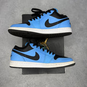Jordan 1 Low University Blue Black *pre - owned* SIZE 8 - Kicks Collective PA - Jordan - 553558-403 - Men's Shoes - 8M/9.5W - Pre - Owned