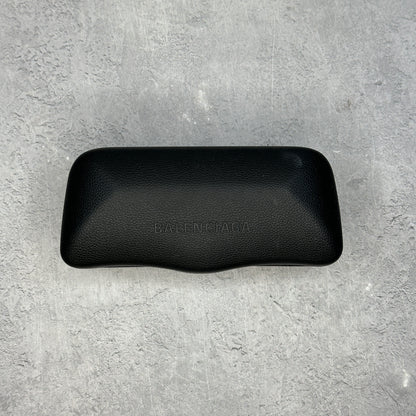 Balenciaga Square Rectangle Sunglasses Black/Black/Grey *pre-owned*