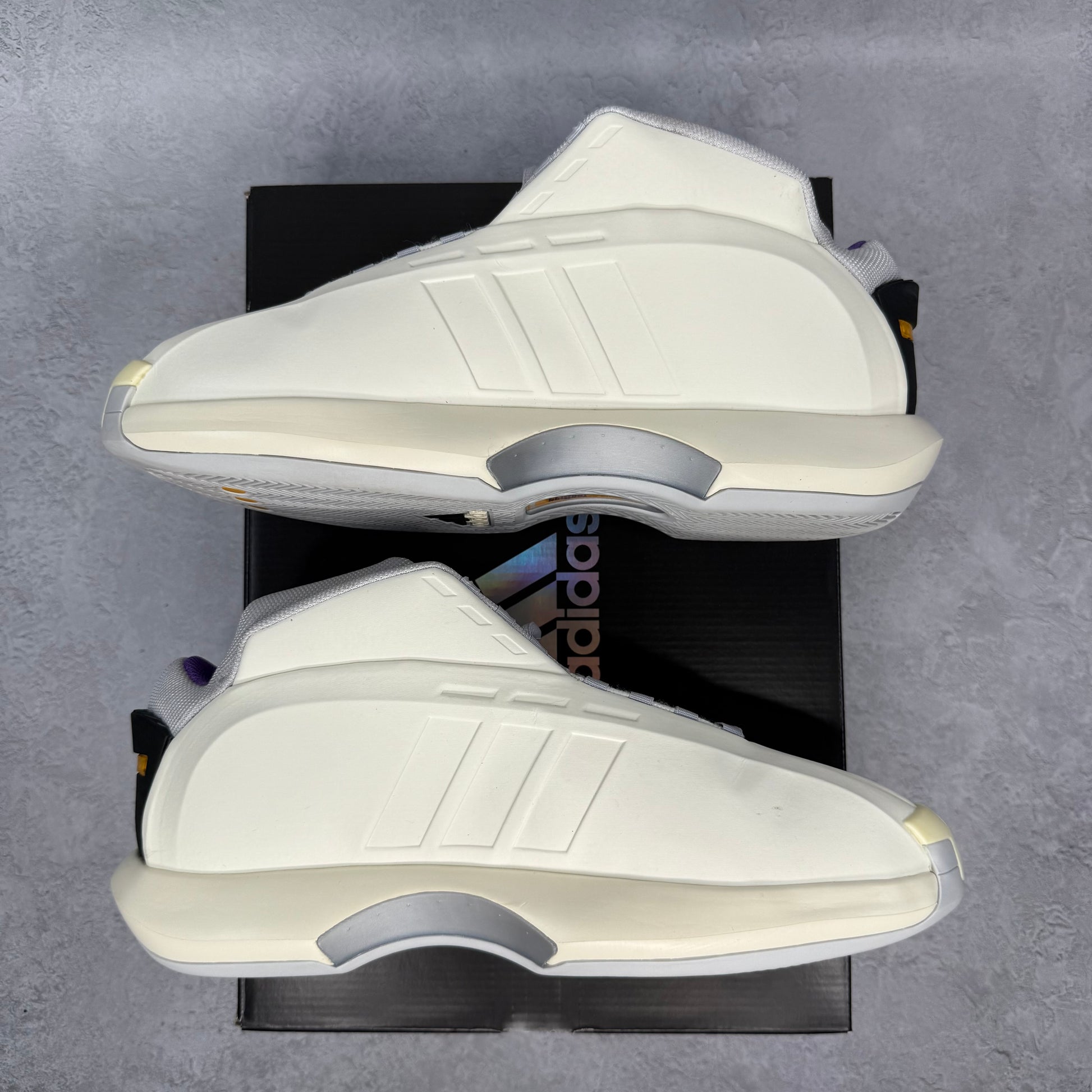 adidas Crazy 1 Cream White Active Purple *pre-owned* SIZE 11.5