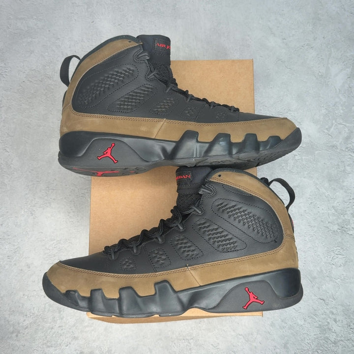 Jordan 9 Retro Olive (2024) 10.5 (Pre-Owned) - Image 1