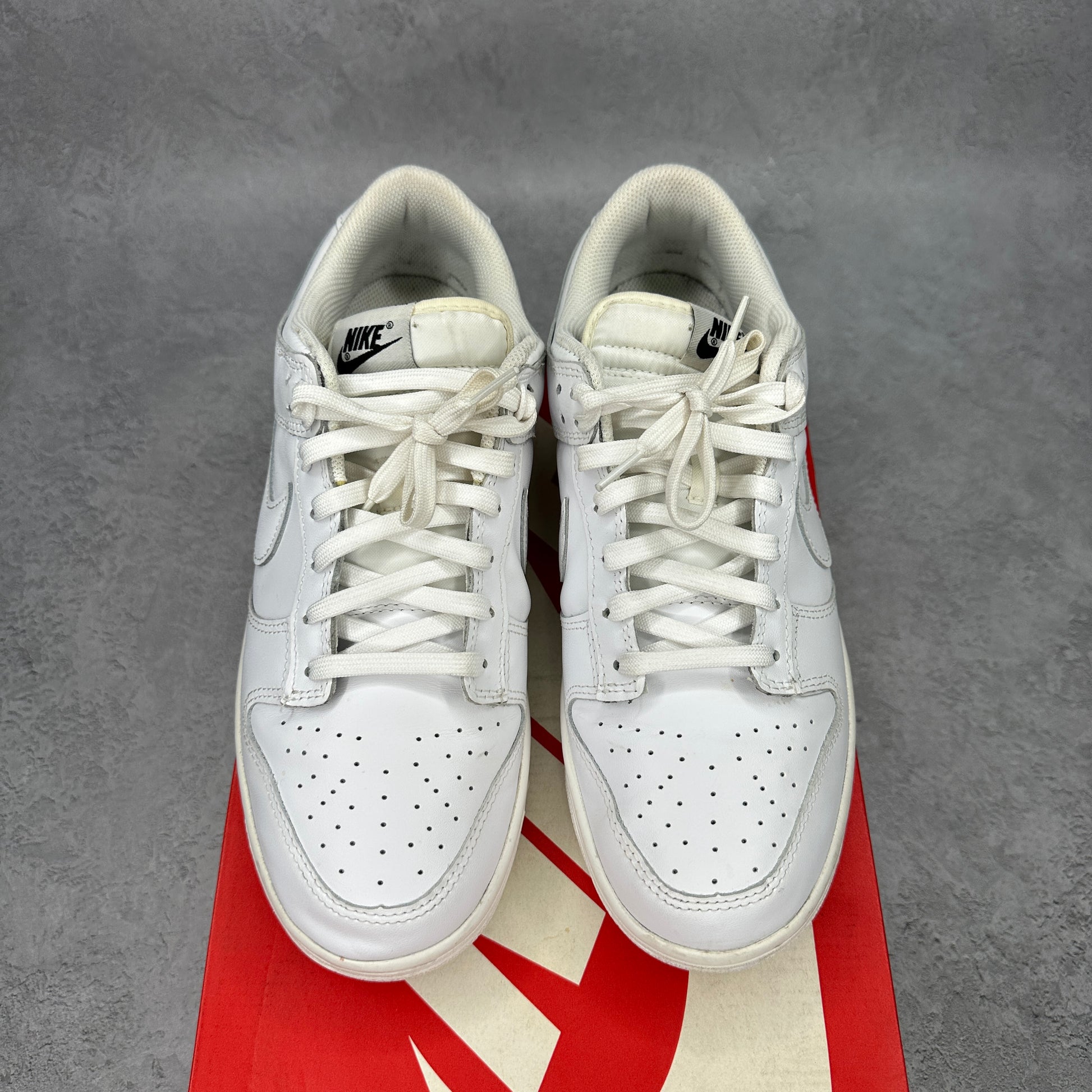 Nike Dunk Low Triple White (2021) (Women's) *pre-owned* SIZE 10M/11.5W