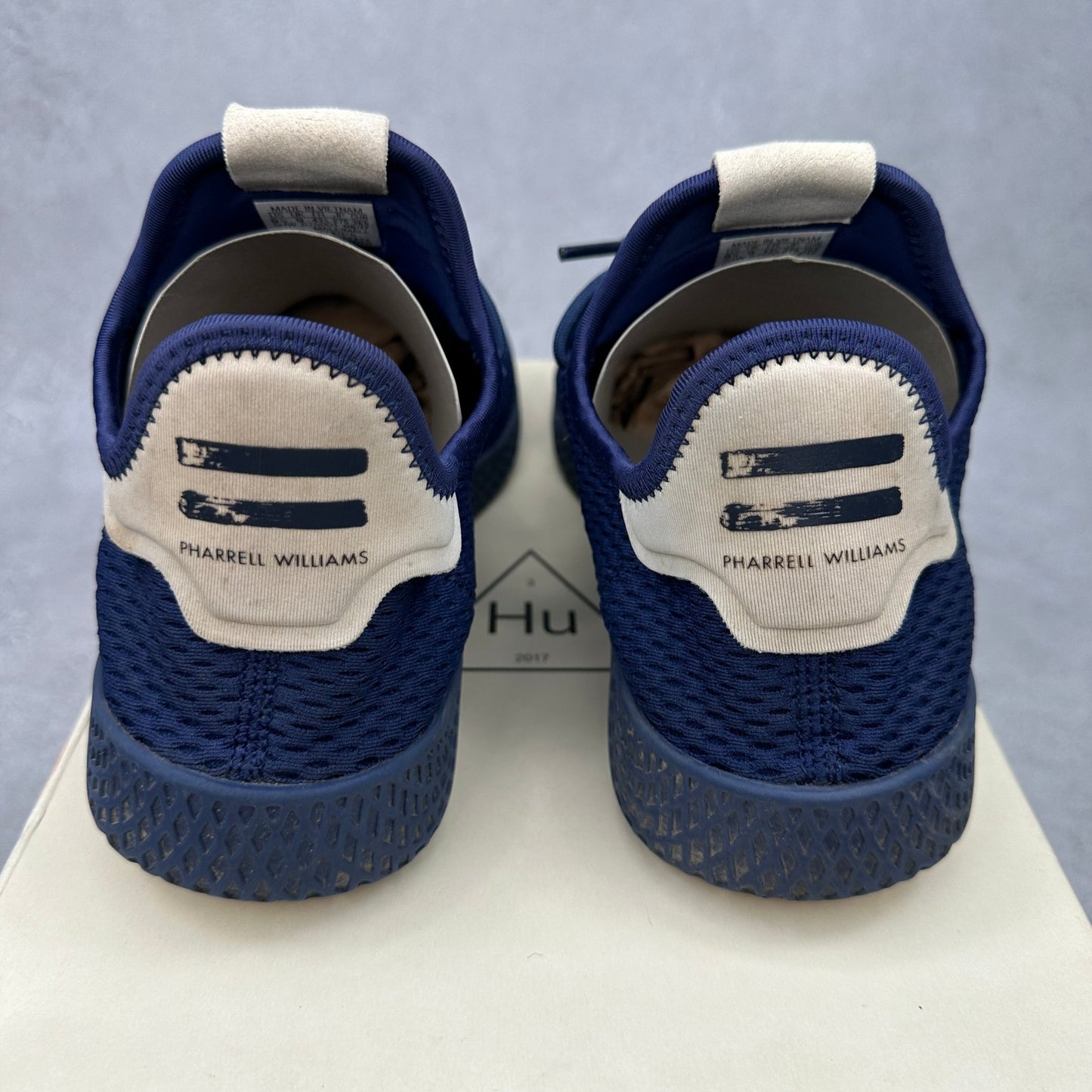 adidas Tennis Hu Pharrell Solid Dark Blue *pre - owned* SIZE 9.5 - Kicks Collective PA - adidas - BY8719 - Men's Shoes - 9.5M/11W - Pre - Owned