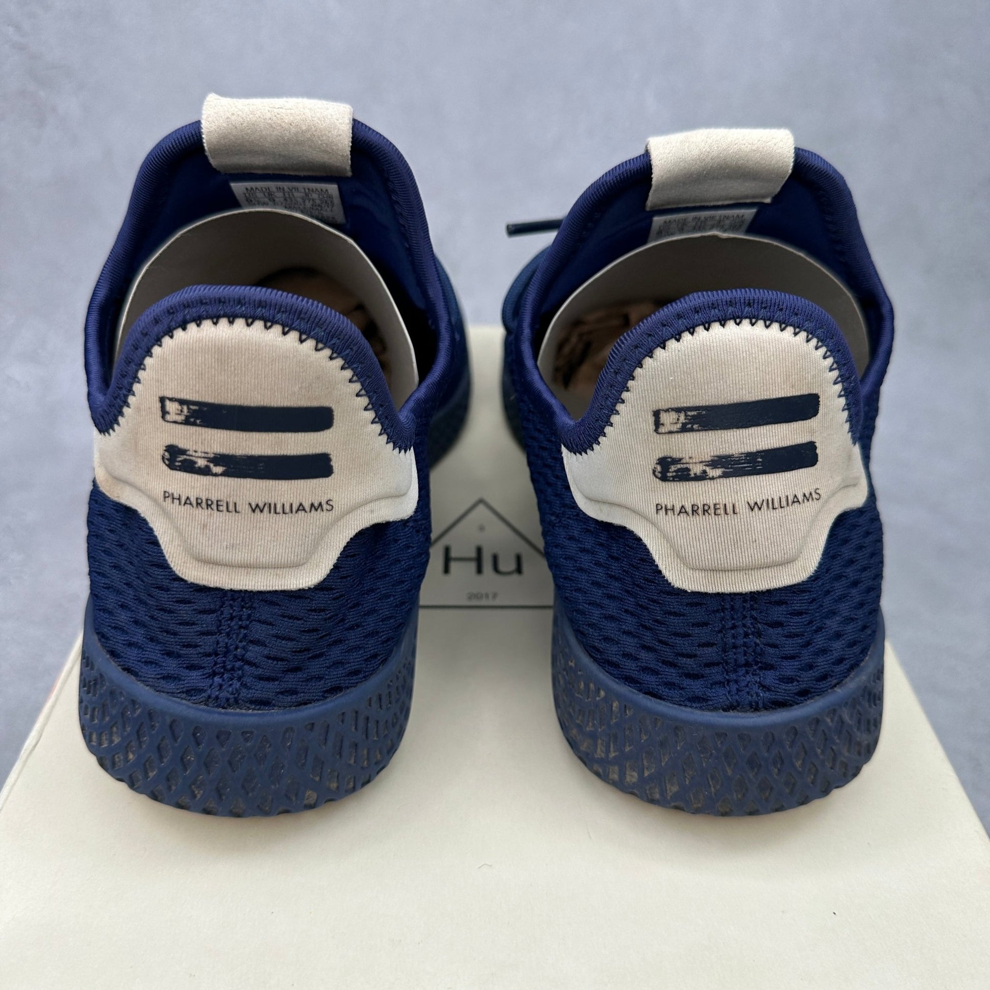 adidas Tennis Hu Pharrell Solid Dark Blue *pre - owned* SIZE 9.5 - Kicks Collective PA - adidas - BY8719 - Men's Shoes - 9.5M/11W - Pre - Owned